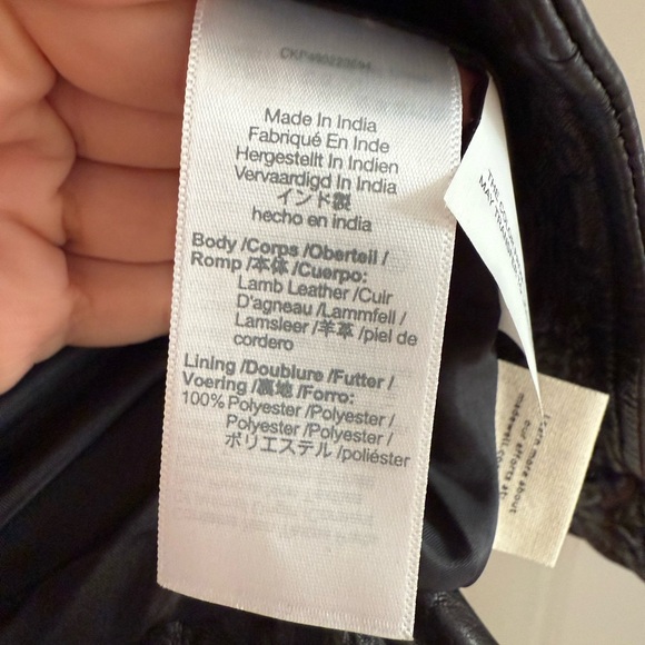 Madewell Washed Leather Motorcycle Jacket: Brass Hardware Edition - Picture 13 of 16